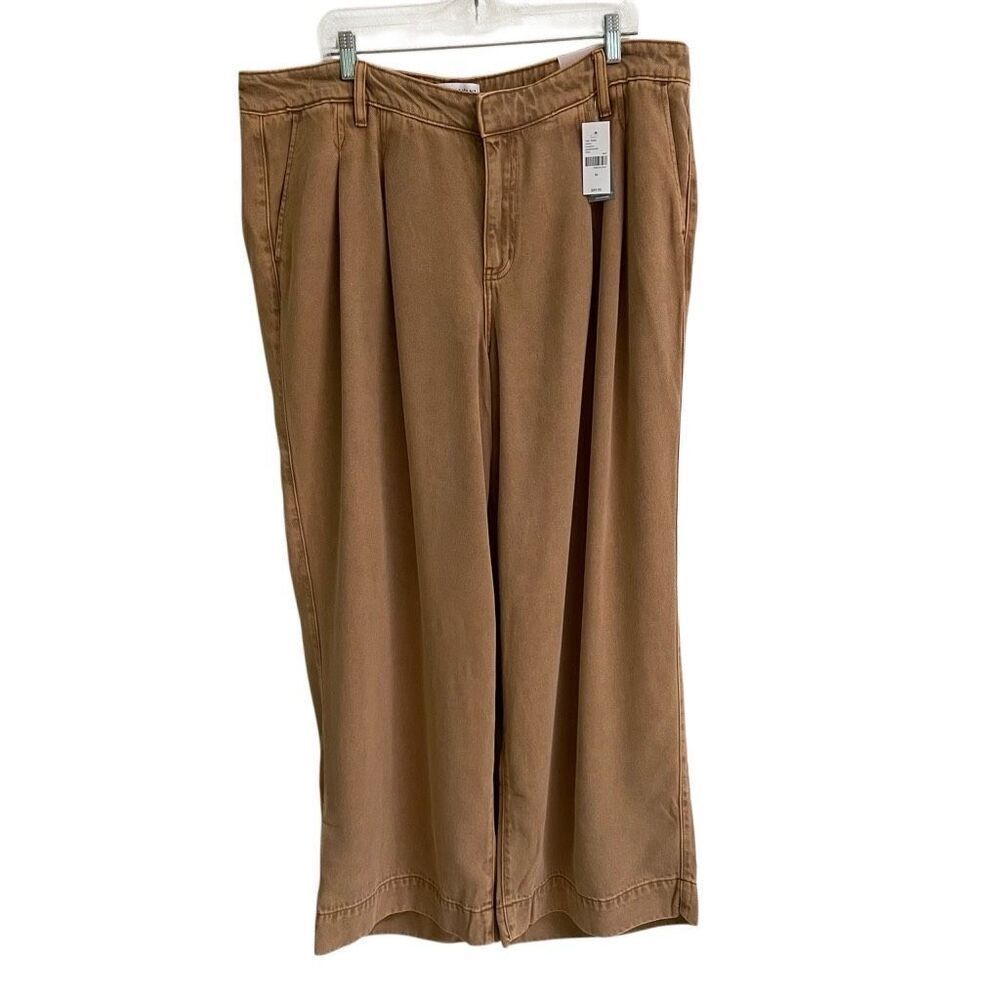 Lane Bryant Wide Leg Trouser Women’s 16 Mid Rise Camel/Tan NEW